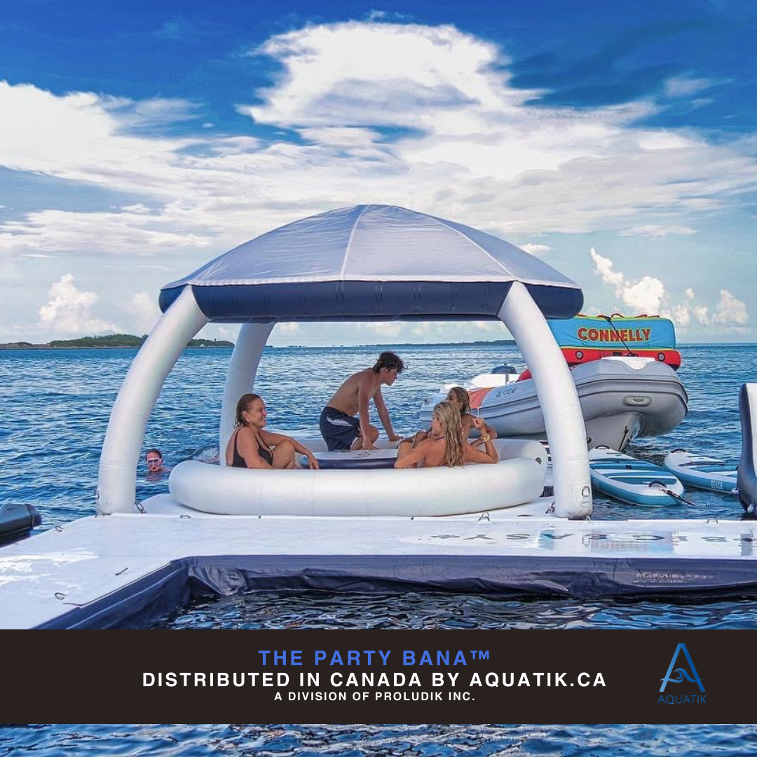 Plateforme gonflable Party Bana pour événements sur l’eau. Parfaite pour rassembler plusieurs participants dans un cadre festif
aquabanas-aquatik-inflatabletent-inflatableisland-ileflottante-tente gonflable-tente-tente flottante-bar aquatique-quaiflottant-inflatabledock-water park-pneumatique-piscine-pool lounger-lounger-jumbo lounger-chaise longue gonflable-chaise flottante-canada-ontario-lac-lakes-boatlife-quebec-montreal-toronto-vancouver-island-resort supply-equipement piscine-bana-bana circulaire