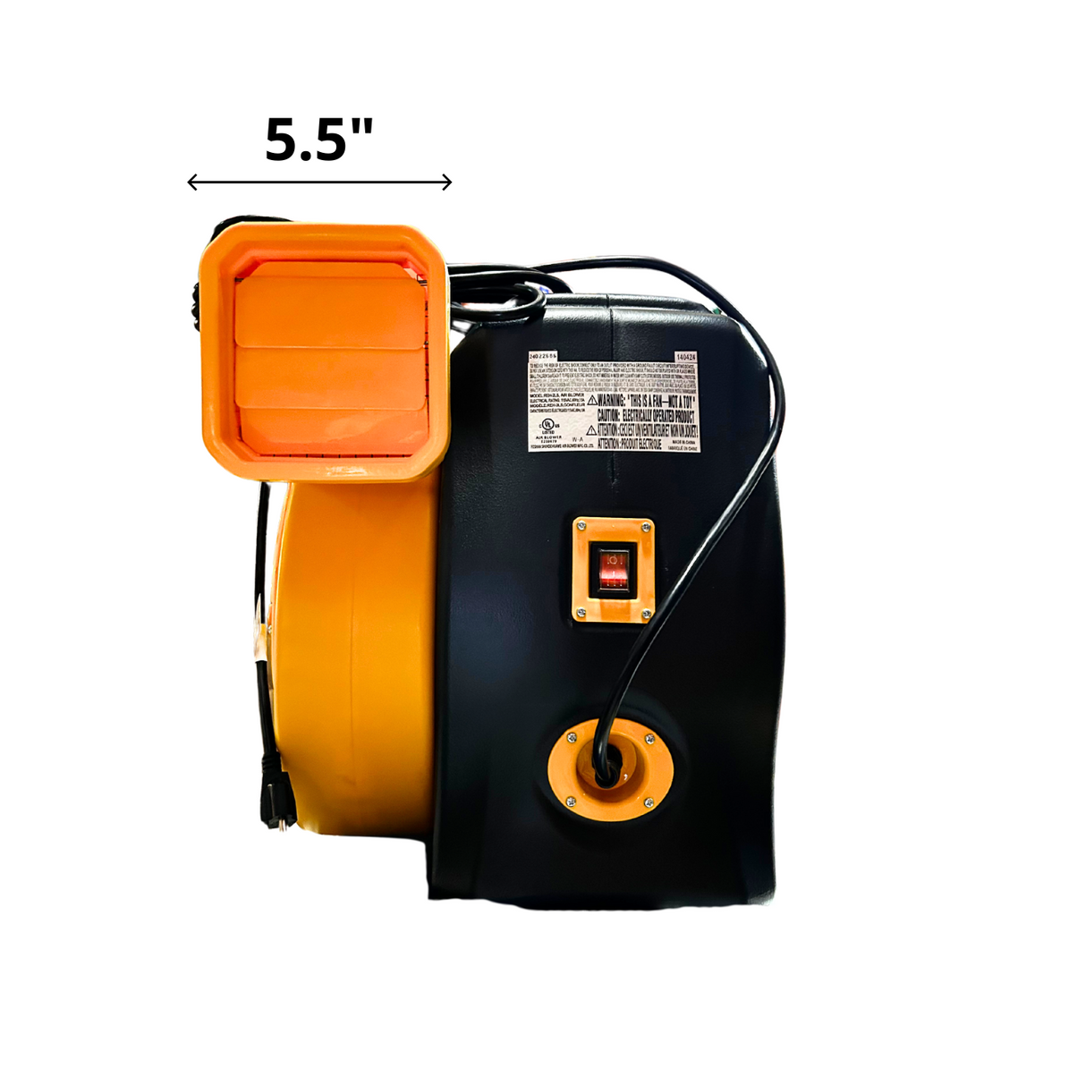 Souffleur électrique 2.0HP homologué UL/CSA pour structures gonflables, alimentation 110 volts. souffleur-2hp_airblower_sale_rental_vente_souffleur_air_quebec_montreal_proludik_ontario_canada_jeux_gonflables_evenement_structure_inflatables_3hp_pleinepuissance_grosjeux