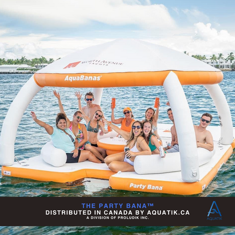 Plateforme gonflable Party Bana pour événements sur l’eau. Parfaite pour rassembler plusieurs participants dans un cadre festif
aquabanas-aquatik-inflatabletent-inflatableisland-ileflottante-tente gonflable-tente-tente flottante-bar aquatique-quaiflottant-inflatabledock-water park-pneumatique-piscine-pool lounger-lounger-jumbo lounger-chaise longue gonflable-chaise flottante-canada-ontario-lac-lakes-boatlife-quebec-montreal-toronto-vancouver-island-resort supply-equipement piscine-bana-bana circulaire