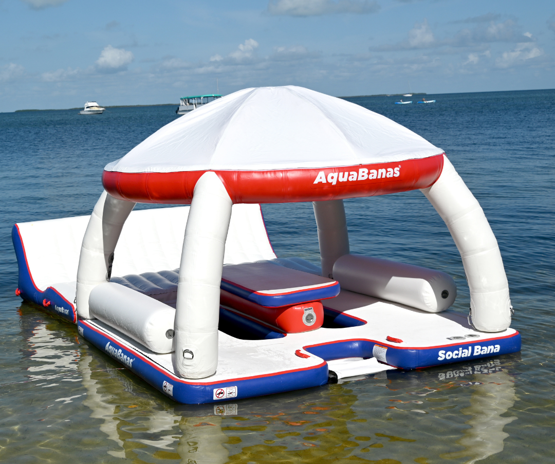 Plateforme gonflable circulaire conçue pour socialiser sur l’eau. Idéale pour les groupes souhaitant se détendre ensemble
aquabanas-aquatik-inflatabletent-inflatableisland-ileflottante-tente gonflable-tente-tente flottante-bar aquatique-quaiflottant-inflatabledock-water park-pneumatique-piscine-pool lounger-lounger-jumbo lounger-chaise longue gonflable-chaise flottante-canada-ontario-lac-lakes-boatlife-quebec-montreal-toronto-vancouver-island-resort supply-equipement piscine-bana-bana circulaire