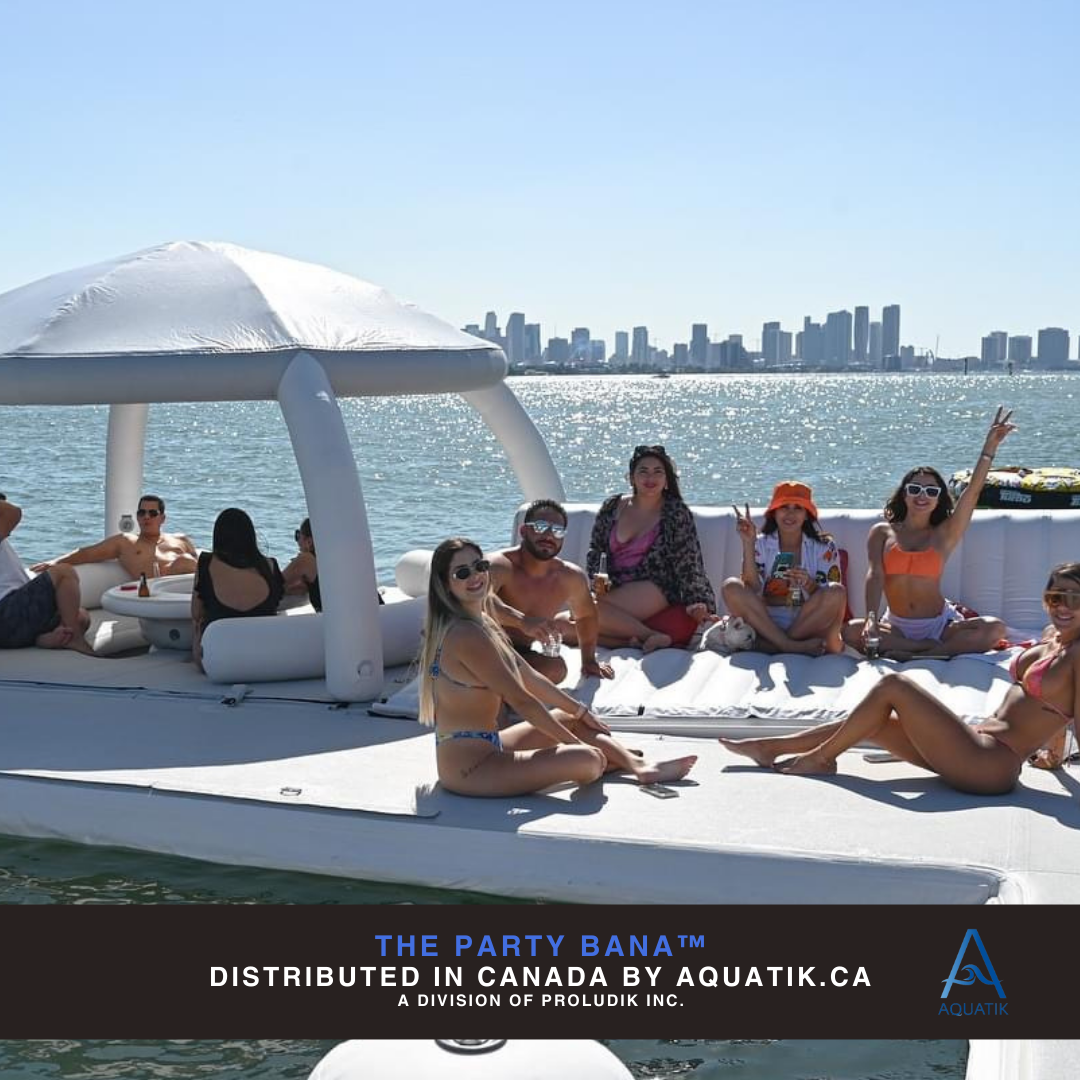 Plateforme gonflable Party Bana pour événements sur l’eau. Parfaite pour rassembler plusieurs participants dans un cadre festif
aquabanas-aquatik-inflatabletent-inflatableisland-ileflottante-tente gonflable-tente-tente flottante-bar aquatique-quaiflottant-inflatabledock-water park-pneumatique-piscine-pool lounger-lounger-jumbo lounger-chaise longue gonflable-chaise flottante-canada-ontario-lac-lakes-boatlife-quebec-montreal-toronto-vancouver-island-resort supply-equipement piscine-bana-bana circulaire