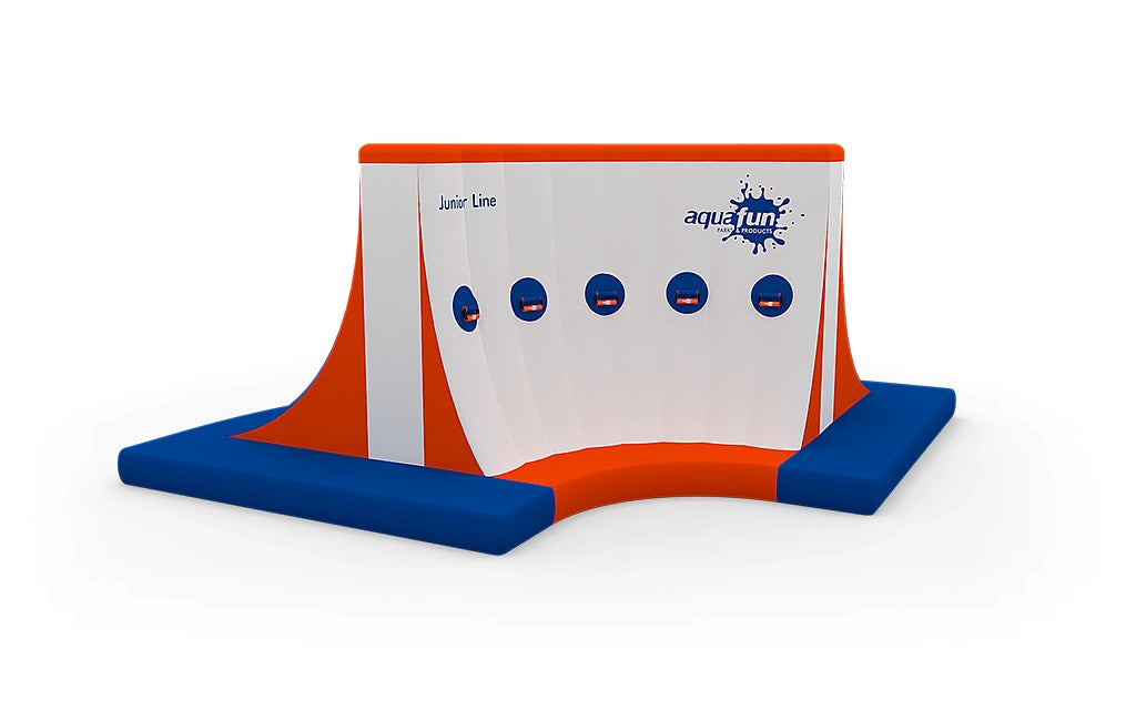 Module gonflable de type canyon pour parcours Aquafun Junior. Crée un passage étroit et immersif entre deux structures