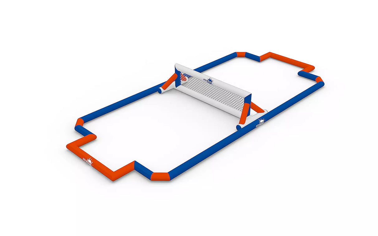 Terrain gonflable de volleyball pour jeu en milieu aquatique. Conçu pour les modules de la gamme Aquafun. aquafunparks_multisports_terrainvolleyball_terrainbasketball_terrainwaterpolo_basketball_waterpolo_volleyball_pool_piscine_proludik_aquatik_quebec_montreal_ontario_canada_ottawa_gatineau_poolinflatables_sports_aquaticsports