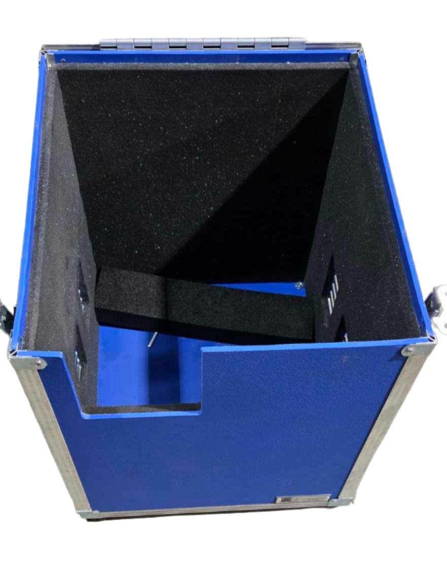 Coffre insonorisé pour souffleuses 1HP et 2HP. Permet de réduire le bruit lors du fonctionnement de souffleries gonflables