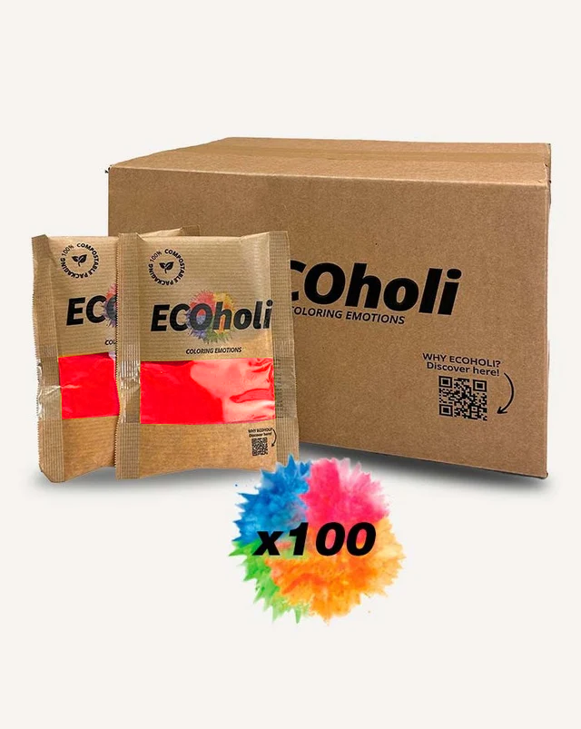 Poudre colorée - boite de 100 sacs de 75g - ECOHOLI