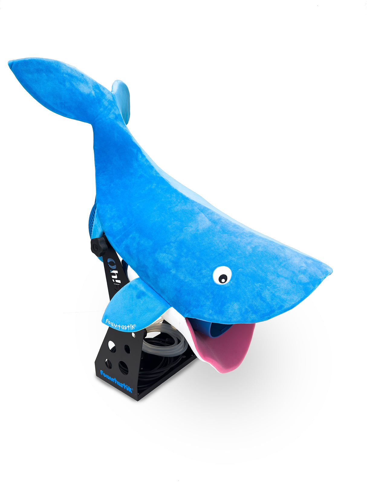 Canon à mousse portatif Foamtastik, parfait pour des animations extérieures et fêtes mousseuses.