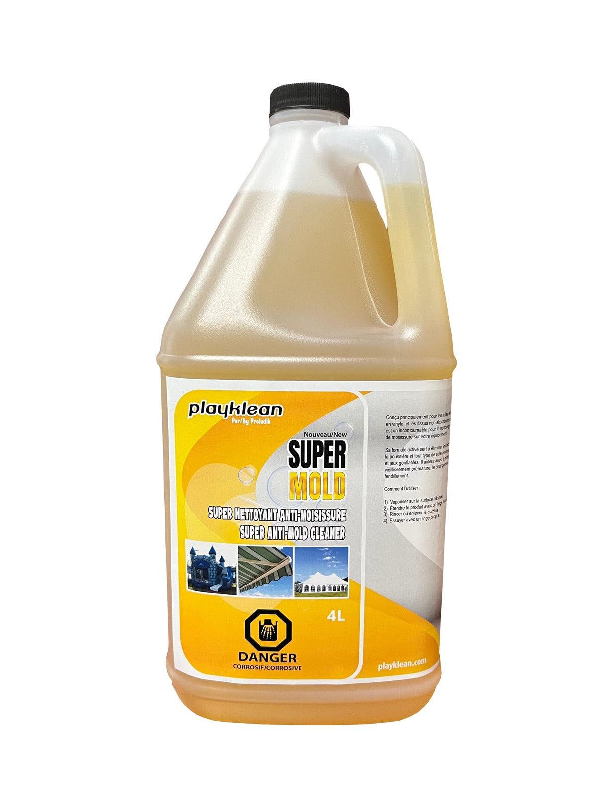 Traitement contre la moisissure pour structures gonflables. Utile pour stockage prolongé ou humidité fréquente.