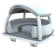 Plateforme gonflable de type canapé Aquabanas. Offre une zone de détente flottante confortable pour groupes en milieux aquatiques