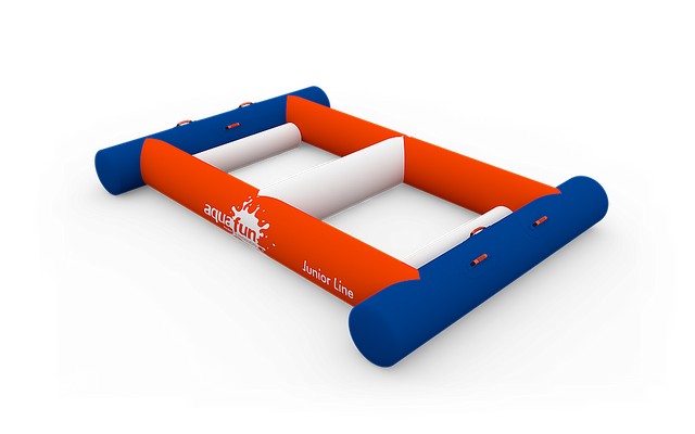 Module Dive In de la ligne Junior Aquafun. Zone d’entrée conçue pour l’accès sécuritaire à un parcours aquatique

