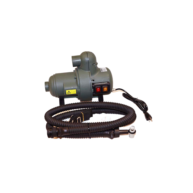 Pompe électrique Bravo 2000 compatible avec les plateformes Aquabanas. Fournit une pression stable pour le gonflage efficace

