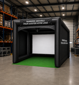 Inflatable booth or projection cage