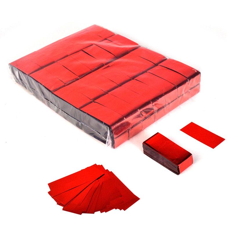 METALLIC rectangular confetti - 2 x 5 cm