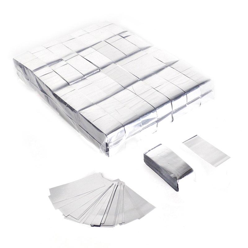 METALLIC rectangular confetti - 2 x 5 cm
