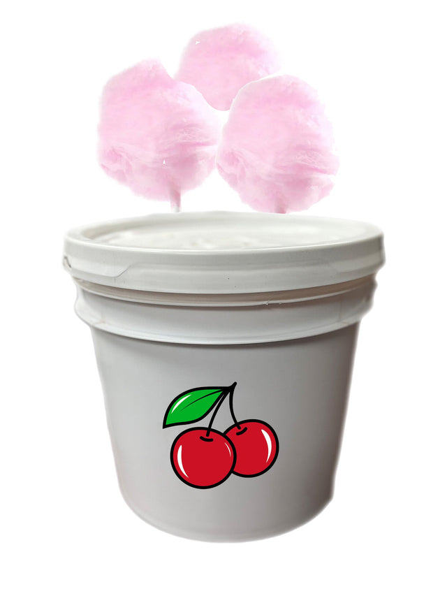 Sucre aromatisé à la cerise pour machines à barbe à papa, vendu en chaudière pratique.