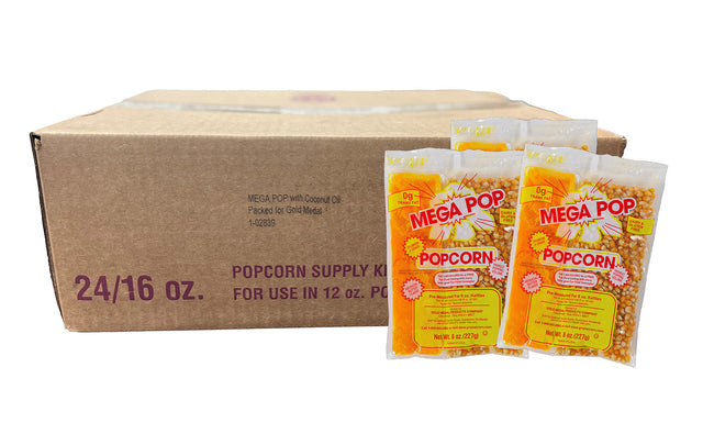 Boîte de sacs de popcorn de 16 oz pour événements, cinémas en plein air ou fêtes foraines.
